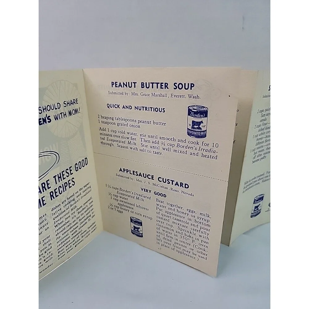 Vintage 1944 Borden’s Wartime Wonder Dishes Recipe Booklet WWII War Bond...
